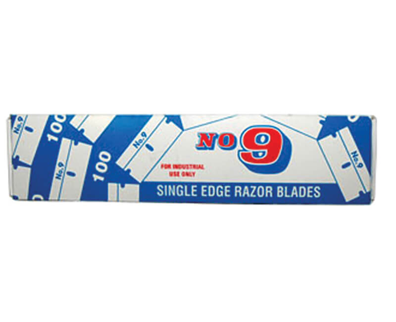#9 Single Edge Razor Blade - 100 Per Box