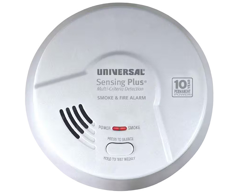 10 YEAR BATTERY SMOKE AND FIRE ALARM UL PASSES POLYURETHANE TEST