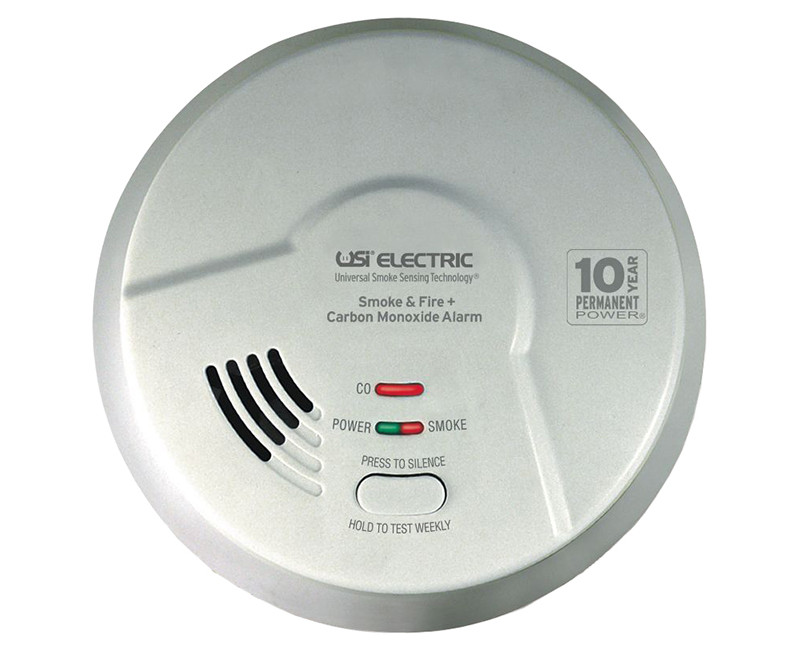 3-IN-1 HARDWIRED SMOKE,FIRE & CARBON MONOXIDE SMART ALARM W/10YR. TAMPERPROOF BATTERY