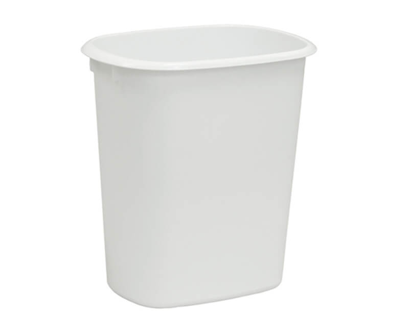 10 QT. White Wastebasket