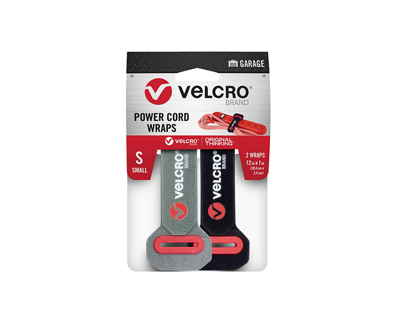VELCRO Brand Power Cord Wraps 12in x 1in. Small