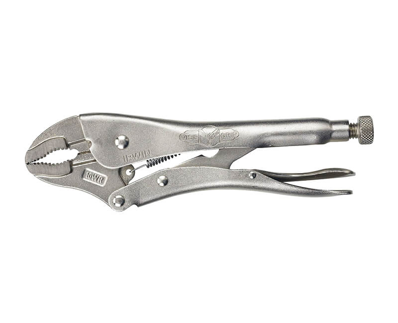 10" Curved Jaw Locking Pliers With Cutter