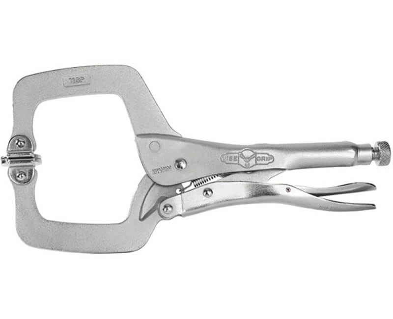 11" Locking Clamp With Swivel Pads