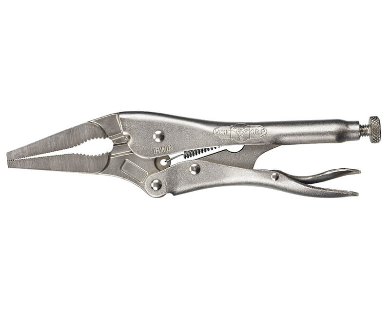 4" Long Nose Locking Pliers With Cutter