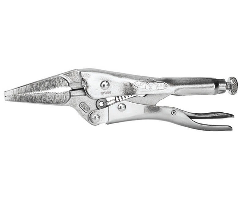 6" Long Nose Locking Pliers With Cutter