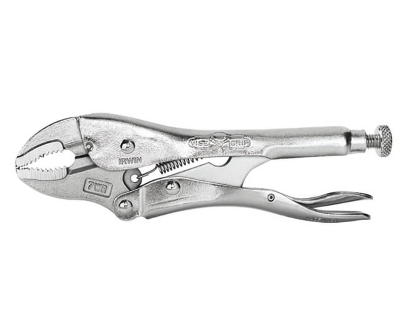 7" Curved Jaw Locking Plier With Cutter