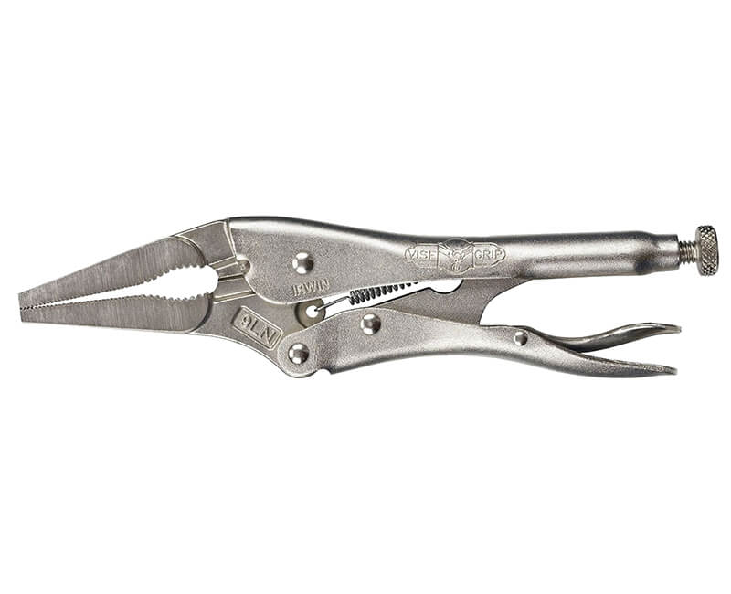 9" Long Nose Locking Pliers With Cutter