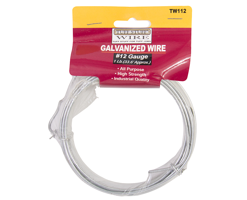 1 LB. #12 Galvanized Wire - 33.6'