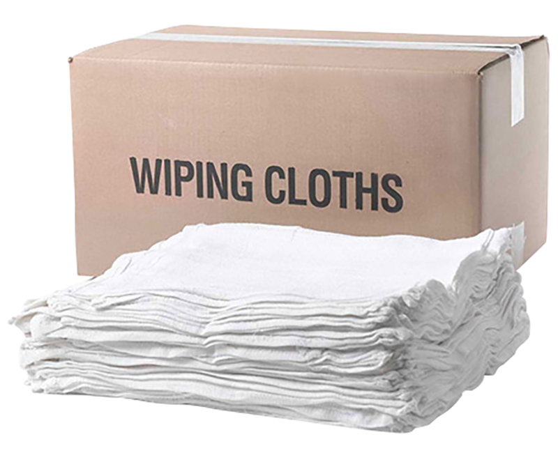 5 LB. Box Recycled White T-Shirt Rags